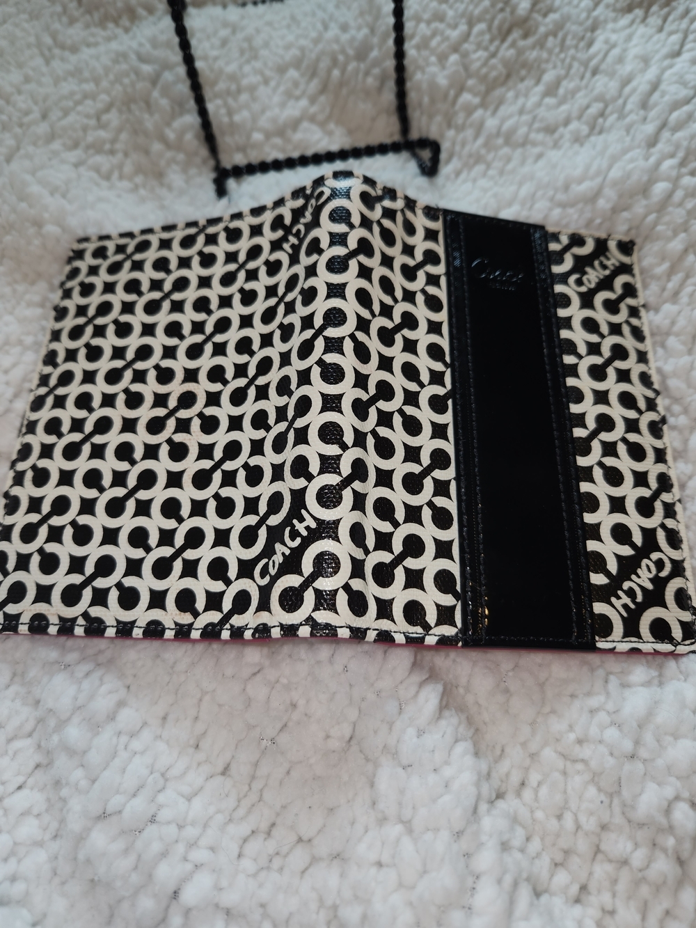 Coach Optic C Leather Passport Holder - Picture 6 of 6